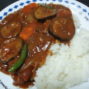 ナスとひき肉のカレー